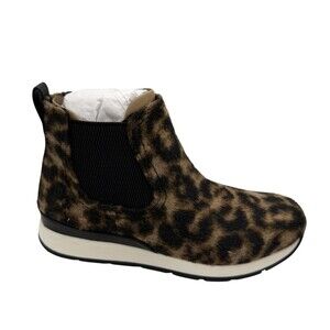 B.o.c Kara Boots Womens Size 8 Brown Leopard Chelsea Wedge Ankle Pull On Casual